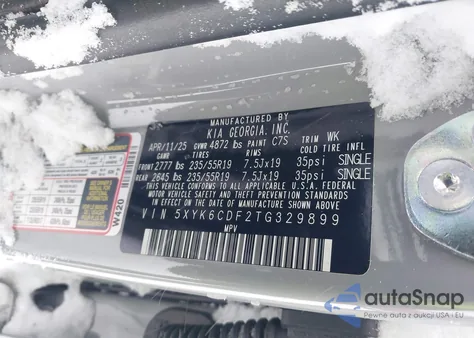 2026 Kia Sportage X-Line из США, поврежденный, VIN 5XYK6CDF2TG329899